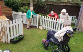 Outdoor area at The Firs Nursing Home in Taunton