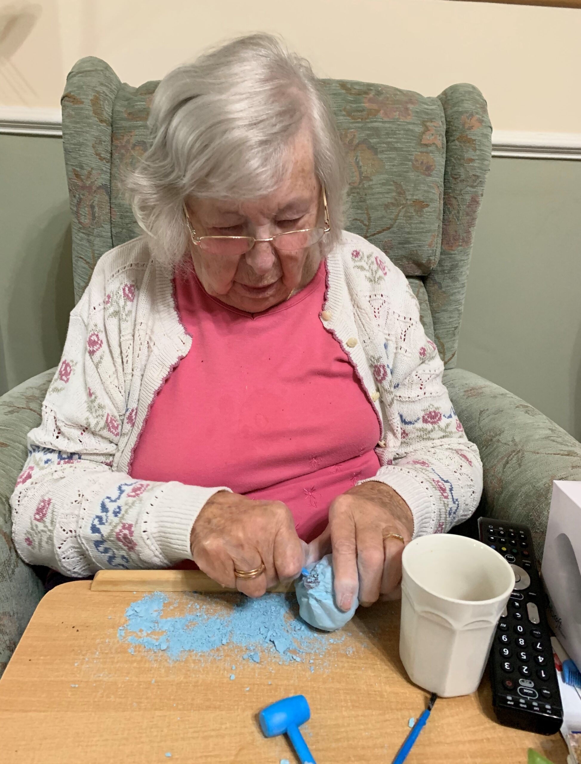 Fossil Hunting at Crick Care Home In Caldicott