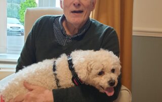 Porcha The Dog Visits The Firs Nursing Home in Taunton