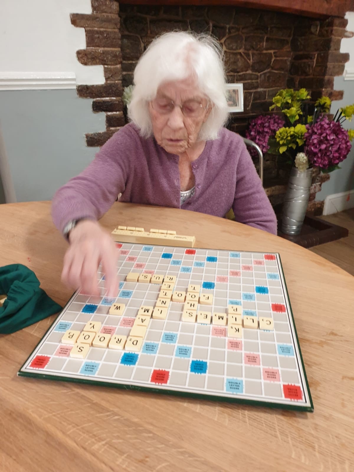 Scrabble at The Firs Residential Nursing Home in Taunton