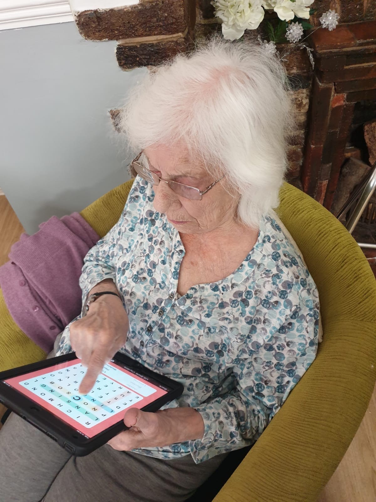 ipad fun at The Firs Nursing and Care Home in Taunton