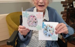 Easter greetings at The Firs Nursing and Care Home in Taunton