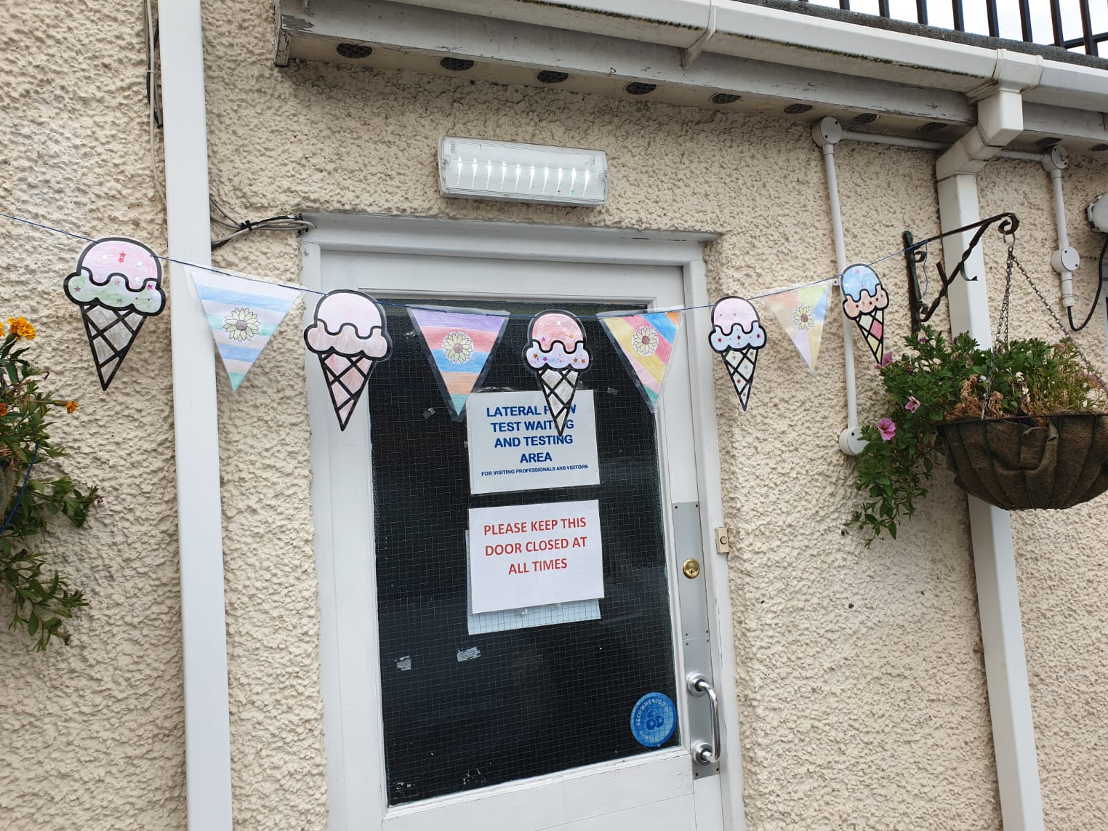 Pretty Summer Ice cream bunting at The Firs in Taunton